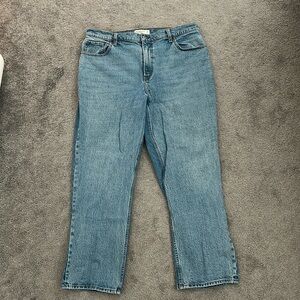 Abercrombie 90s Straight Ultra High Rise Jeans - Curve love size 33 short